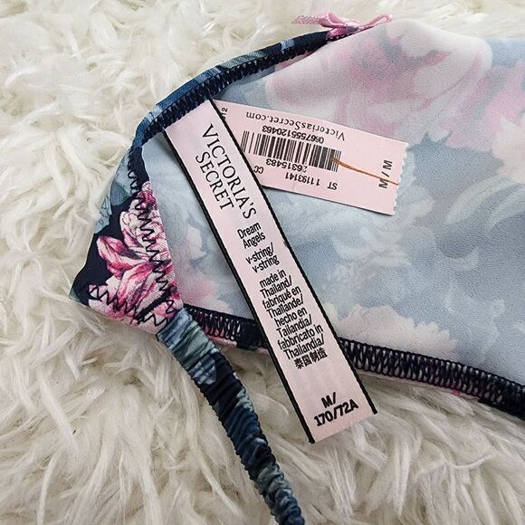 Victoria's Secret V-STRING MEDIUM Multicolor Big back bow strappy Dream Angels - Picture 5 of 6